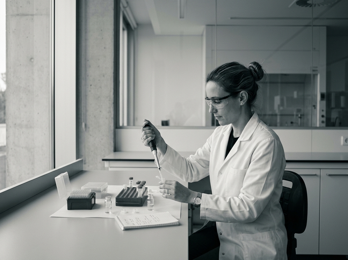 Investigadora em bancada de oncologia no i3S Porto